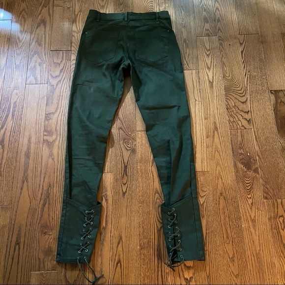 Zara  green‎ skinny jeans in size 4 - Picture 3 of 13